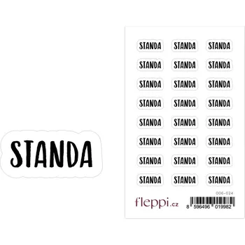 samolepka Fleppi Samolepky se jmény - Standa