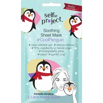 Pleťová maska Selfie Project maska ubrousková Cool Penguin