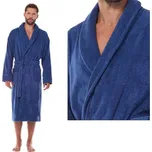 LL Pánský bavlněný župan L&L 2450 - navy - XL