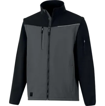 Pánská bunda Bunda softshell SOCCIA, odepínací rukávy, šedá, vel. M