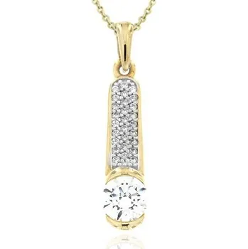 Přívěsek Zlatnictví U Kostela Zlatý přívěsek se zirkony 698Y 933963726