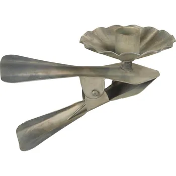 Svícen Ib Laursen Skřipec na svíčku 2,2 cm šedá