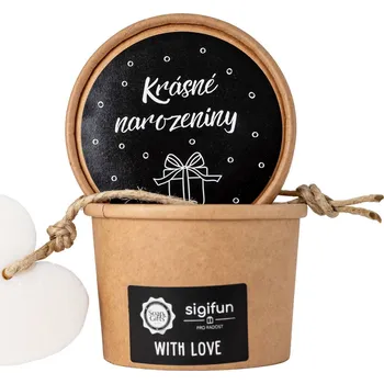 Mýdlo SOAP and GIFTS Dárkové mýdlo srdce v krabičce Krásné narozeniny - 70 g