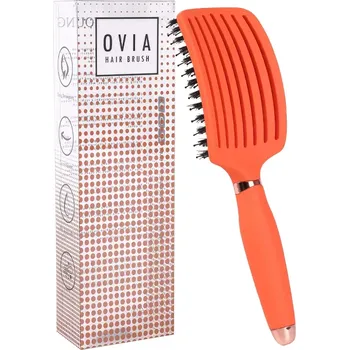 kartáč na vlasy Sister Young Ovia Apricot BV kartáč na vlasy s kančími štětinami | Šetrné rozčesání, lesk a hladký vzhled – Lvhair.cz