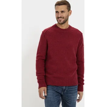 Pánský svetr SVETR CAMEL ACTIVE PULLOVER CREWNECK AMBER RED