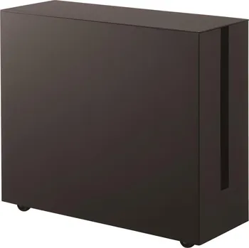 Úložný box YAMAZAKI Box na kabely s kolečky Tower 5404, černý
