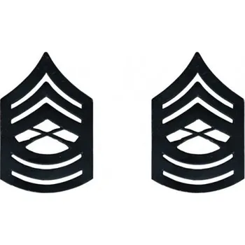 Armda U.S. Odznak hodnostní USMC - MSgt. E8 - ČERNÝ