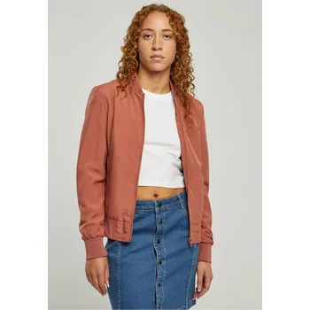Dámský bomber Dámská terakotová bunda Light Bomber Jacket Urban Classics tmavě červená 2539731