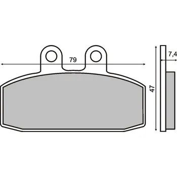 Brzda pro motocykl RMS Brzdové destičky 0060 RMS 225100060