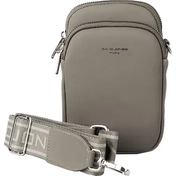 Dvouoddílová khaki crossbody kabelka (taštička) na mobil David Jones CM6906A
