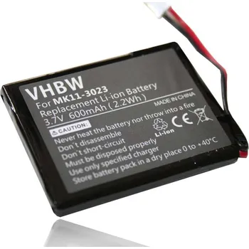 Stojan pro herní konzoli VHBW Baterie pro Sony PlayStation 3 Wireless Keypad / CECHZK1UC / CECHZK1JP, 600 mAh