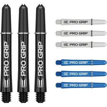 Příslušenství pro šipky Target-Darts Pro-Grip Black/White/Blue Shaft 3x Sada Velikost: Intermediate 41mm