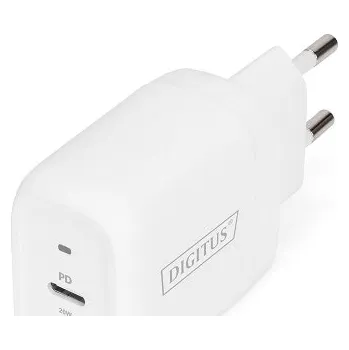 DIGITUS univerzální nabíjecí adaptér, USB-C, 20 W, bílý