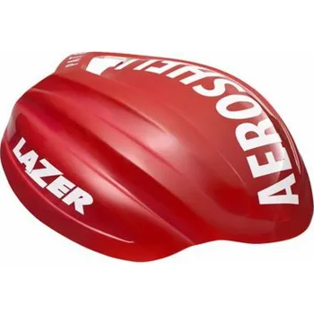 Cyklistická přilba Potah na helmu LAZER AEROSHELL Z1, bílý a červený, velikost M (LZR-AKC-PLZ2005661006)