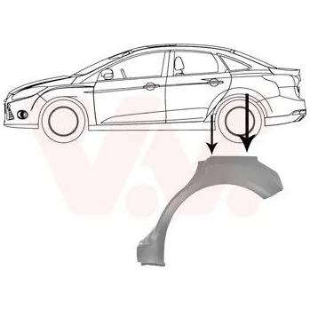 Příslušenství karosérie Boční stěna VAN WEZEL 1863147