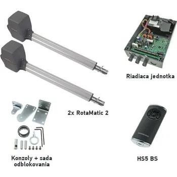 Pohon brány Hörmann RotaMatic 2 pro dvoukřídlou bránu - jedno křídlo 2,5m/220kg