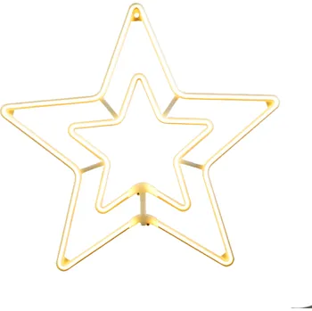 Vánoční osvětlení ACA Lighting 2x Neonová hvězda do okna 18W, teplá bílá barva, IP44