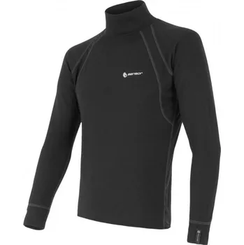Pánské tričko Triko Sensor DOUBLE FACE, rolák, dlouhý rukáv, černé - XXL