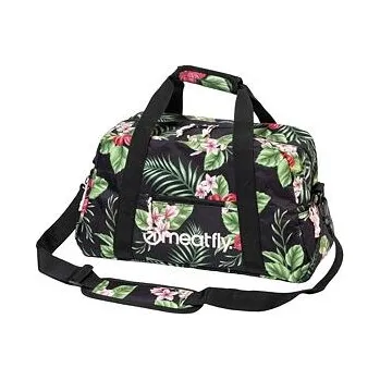 Meatfly cestovní taška Mavis Tropical Black | Černá | Objem 26 L