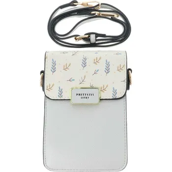 Kabelka Kabelka na mobil Lucky s popruhem šedá