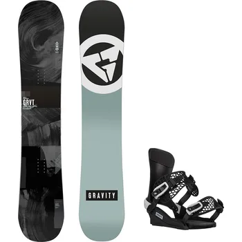 Snowboard Gravity snowboards Snowboard komplet Gravity Contra 24/25 + vázání Gravity Drift Velikost: 157W cm, Velikost vázání: XL