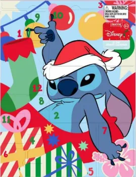 Vánoční dekorace Paladone Disney Lilo a Stitch adventní kalendář 12 dní 33 x 25 x 3 cm