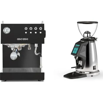 Kávovar Ascaso Steel DUO, Black + Rocket Espresso SPLUGA, chrome