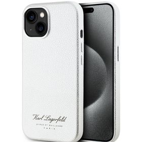 Obrázek k inzerátu: Karl Lagerfeld Grained PU Hotel RSG Zadní Kryt pro iPhone 15 Gre