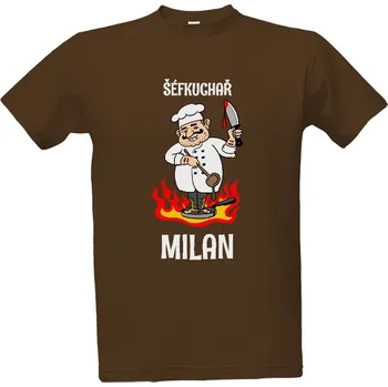 Pánská móda Tričko s potiskem Šéfkuchař ... pánské