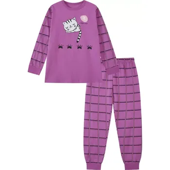 Dívčí pyžamo Dívčí pyžamo Wolf S2452B fialové