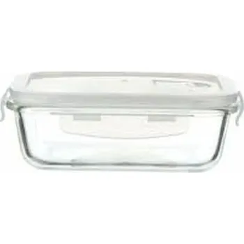 Dóza na potraviny Dóza 1,20l FRESCO, 20,1x14,6x6,2cm, víčko plast, sklo