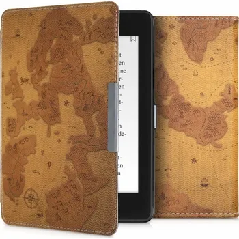 Pouzdro na čtečku elektronické knihy Pouzdro KW Mobile - Retro Map - KW4664428 - pro Amazon Kindle Paperwhite 4 (2018) - vícebarevné + BONUSY
