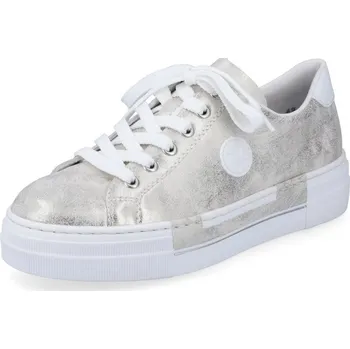 Dámské polobotky RIEKER N49W1-90 bílé dámské tenisky 38