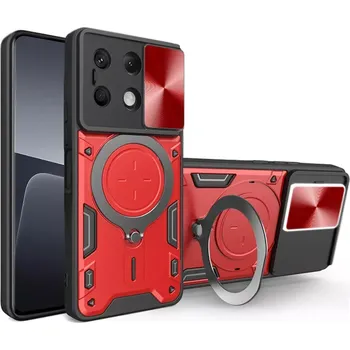 Pouzdro na mobilní telefon Kryt Xiaomi Redmi Note 13 4G Techsuit CamGuard Pro - červený