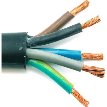 elektrický kabel Kabel H07RN-F 5G4 pryžový, gumový pro střední namáhání harmonizovaný CGTG 5x4