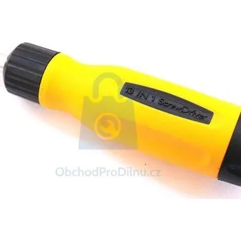 Šroubovák Šroubovák s ráčnou + bity v rukojeti, Topex 180 mm, balení 1 ks