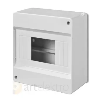 Rozvaděč Eaton MINI-6 Rozvodnice NA omítku IP20, 1 řada, 6 modulů, bez dveří *177070