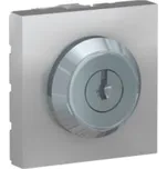 Unica - Tlačítko na klíč 3 polohy, 2M, Aluminium *NU373130