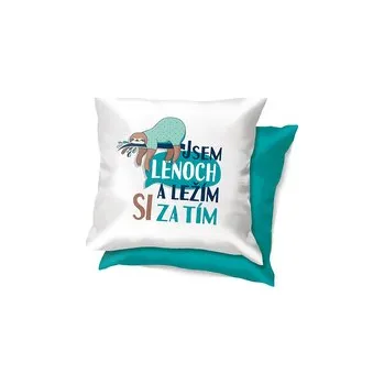 Nekupto Vtipný polštář Jsem lenoch a ležím si za tím