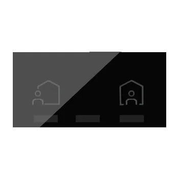 vypínač Simon 100 10002036-138 Kryt iO Master spínač, Ahoj / Na shledanou černá