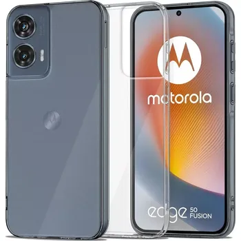 Pouzdro na mobilní telefon Silikonové pouzdro Tech-Protect FlexAir pro Motorola Edge 50 Fusion - čiré (Tech-Protect FlexAir case for Motorola Edge 50 Fusion 5G - transparent)