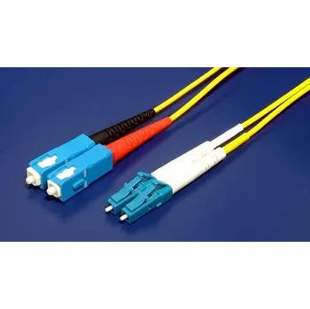 Síťový kabel Optický patchkabel LC/SC 9/125 (single mode), duplex, 2m