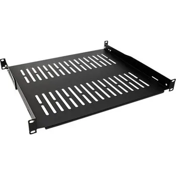 Racková skříň 19'' police 1U, 400mm, max. 25kg, černá