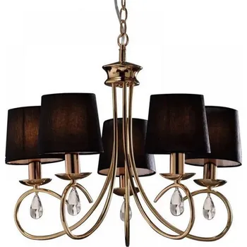 ACA DECOR Závěsný lustr BASILICO max. 5x40W/E14/230V/IP20, barva mědi
