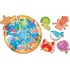 puzzle pro nejmenší Lisciani Montessori dřevěné puzzle kruhové moře 13 dílků