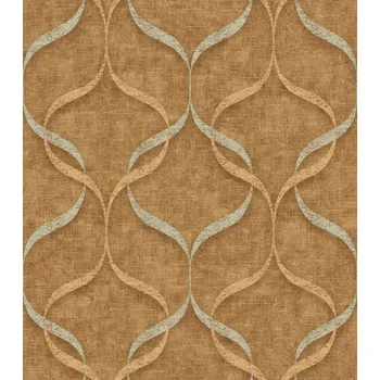 Tapeta Zambaiti Parati Luxusní vliesová tapeta na zeď, okrová, ornamenty, Z15526, Mini Trend, Zambaiti Parati, velikost 10,05 x 0,53 m