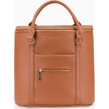 Městský batoh Dámský batoh FASHION s držadly, hnědý