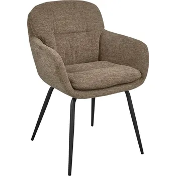 Jídelní židle WOOOD Pískově hnědá čalouněná jídelní židle Rivara