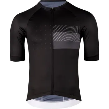 cyklistický dres dres FORCE SWAY kr. rukáv, černý M
