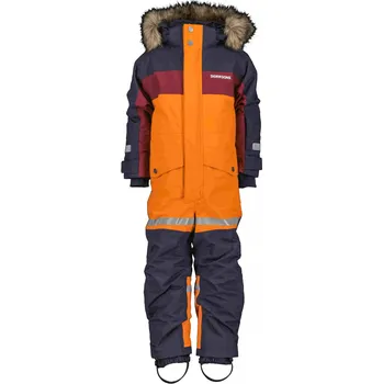 dívčí zimní kombinéza Didriksons Bjarven oranžová 90